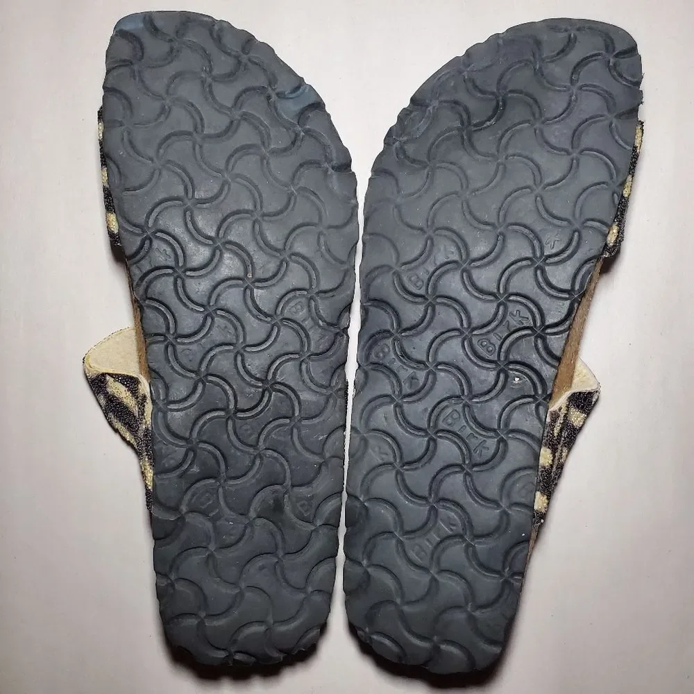 Birkis Tahiti Beaded Double Strap Sandals Size 38 (7-7.5)